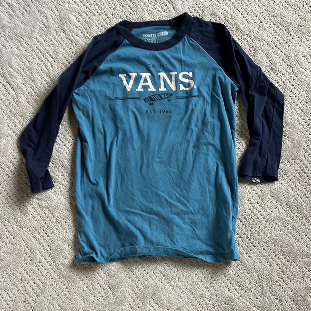 Vans Blue Long Sleeve Tee
